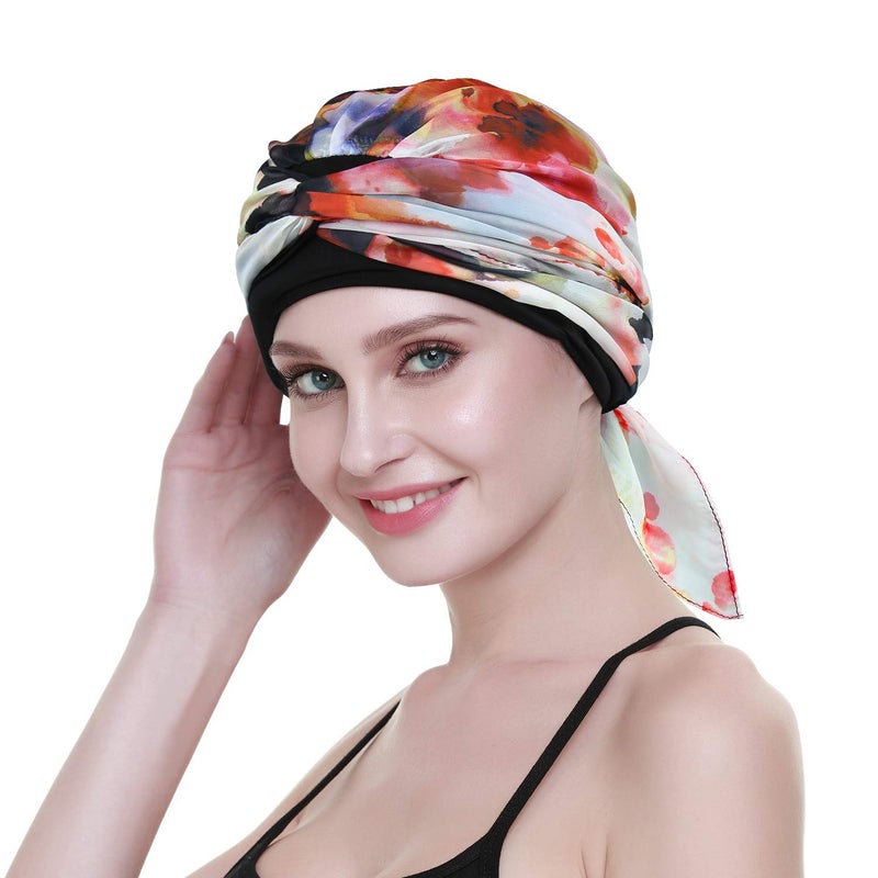 FocusCare Chemo HeadWraps For Cancer Patients Feminine HeadBands Bandana Caps - Image 3
